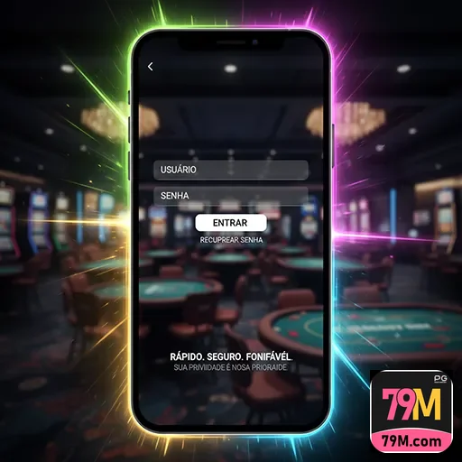 Celular com login seguro na plataforma 79m.com